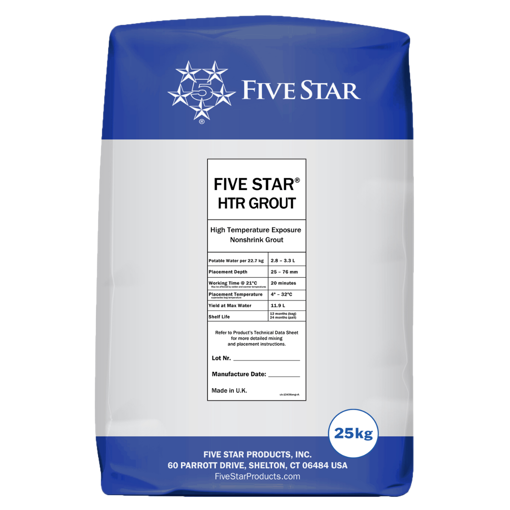 Five Star HTR Grout 25KG Product