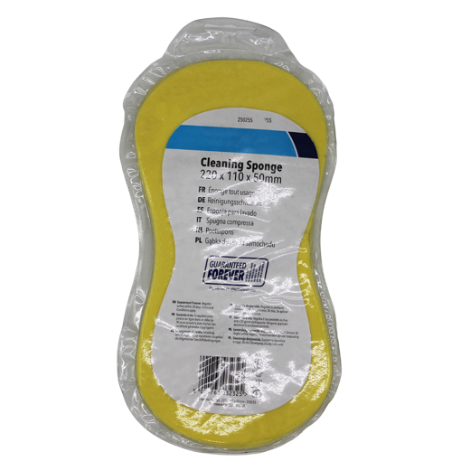 Yellow cleaning sponge